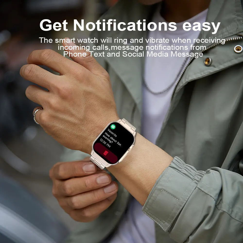 [Buy 1 Get 1] 2026 New Arrival Touchscreen Smartwatch W/ Bluetooth Calling – 2.02” HD Display, Outdoor Fitness & Health Tracking, Multi-Sport Wristwatch