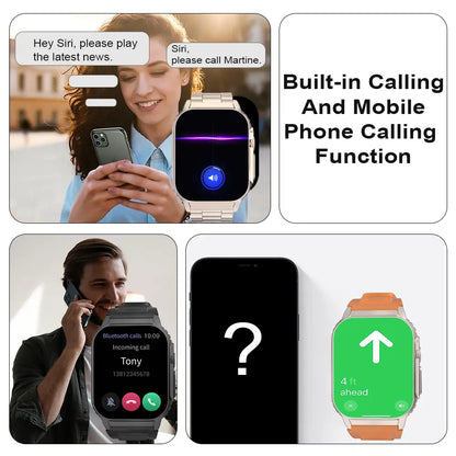 [Buy 1 Get 1] 2026 New Arrival Touchscreen Smartwatch W/ Bluetooth Calling – 2.02” HD Display, Outdoor Fitness & Health Tracking, Multi-Sport Wristwatch