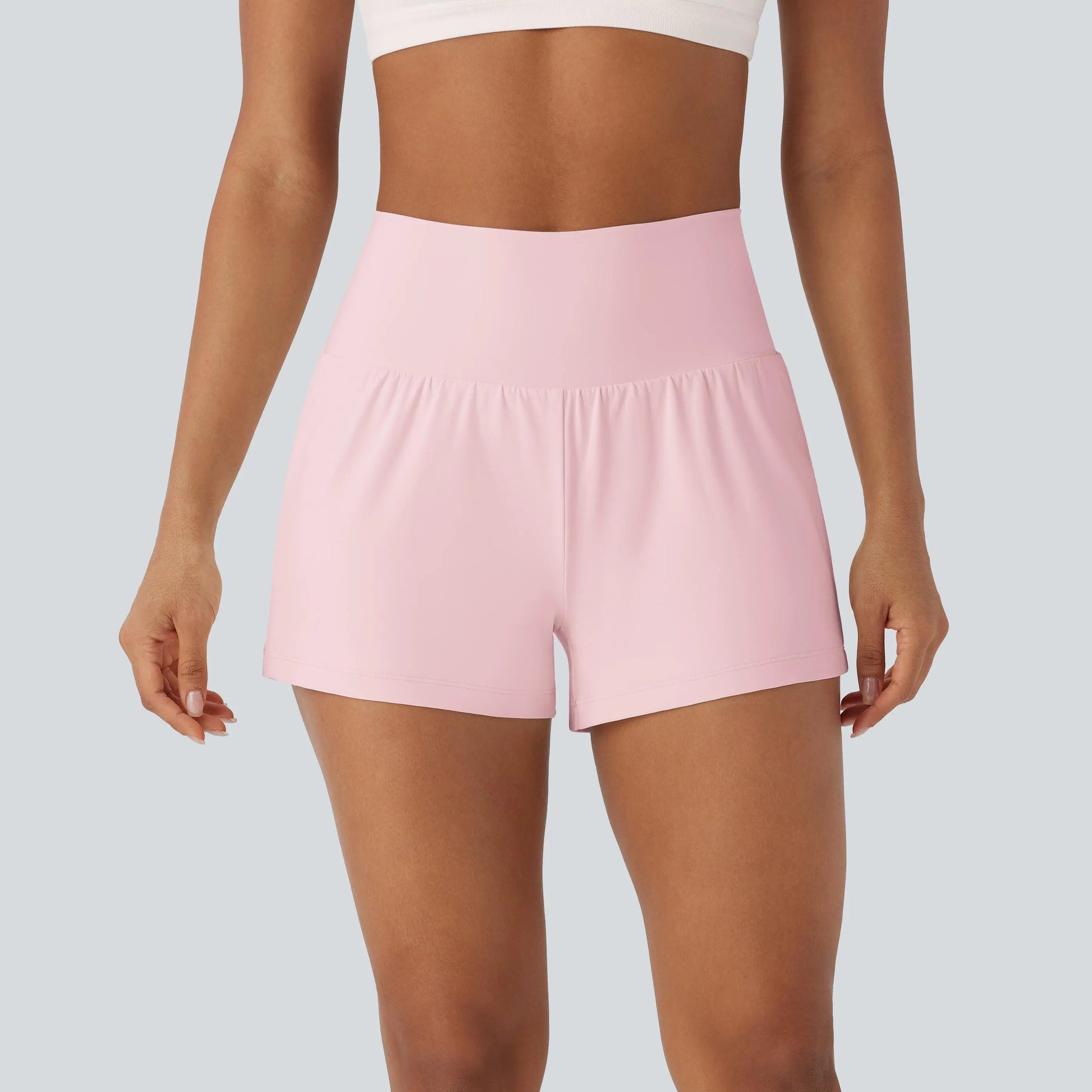 Halara Super High Waisted Back Pocket & Side Hidden Pocket 2-In-1 Yoga Shorts 3", Summer Running Shorts for Women, Sports Workout Shorts, Gym Outfit#Tiktokshopspringglowup