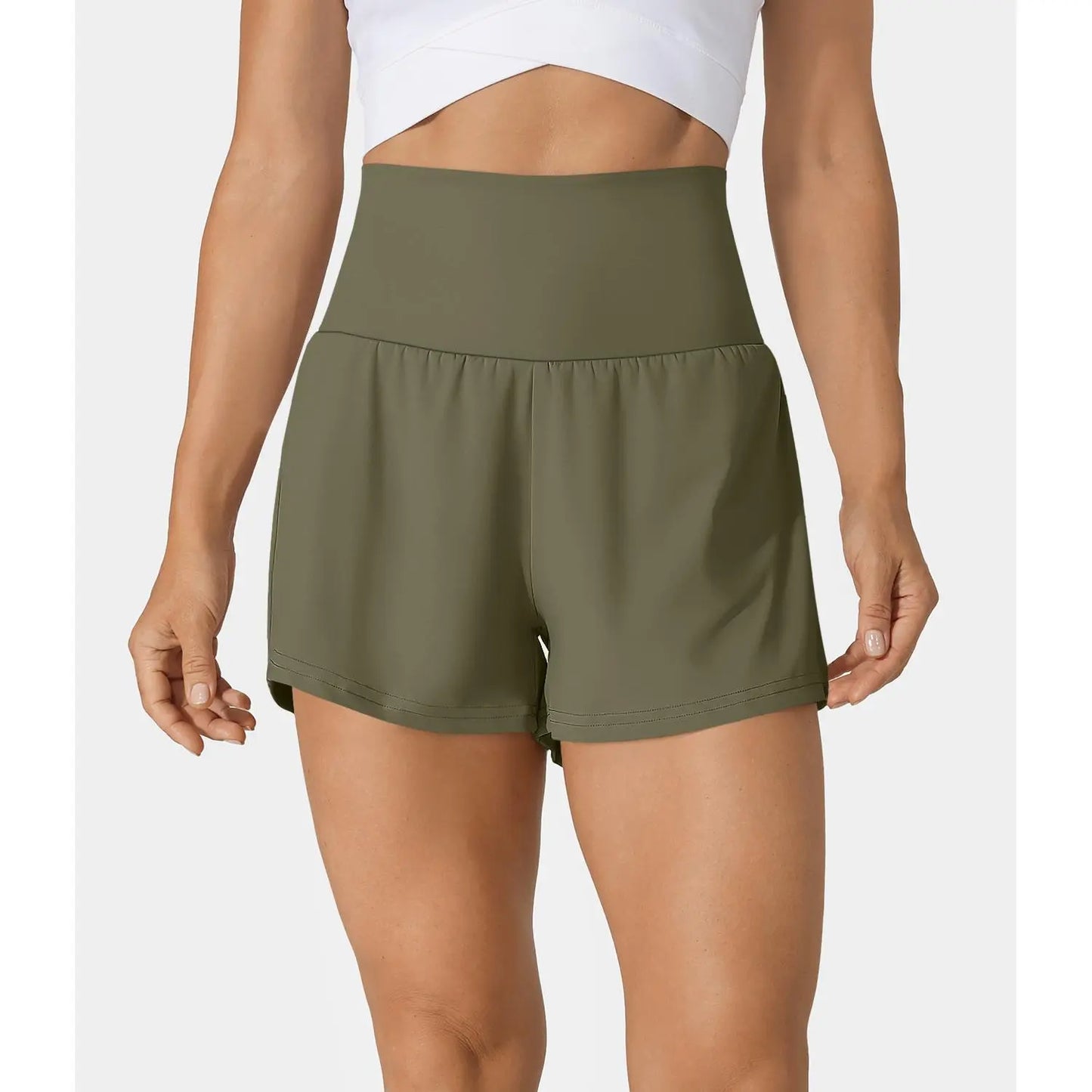 Halara Super High Waisted Back Pocket & Side Hidden Pocket 2-In-1 Yoga Shorts 3", Summer Running Shorts for Women, Sports Workout Shorts, Gym Outfit#Tiktokshopspringglowup