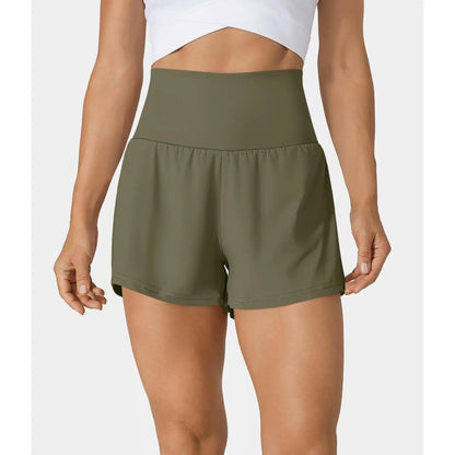 Halara Super High Waisted Back Pocket & Side Hidden Pocket 2-In-1 Yoga Shorts 3", Summer Running Shorts for Women, Sports Workout Shorts, Gym Outfit#Tiktokshopspringglowup