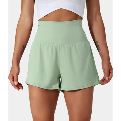 Halara Super High Waisted Back Pocket & Side Hidden Pocket 2-In-1 Yoga Shorts 3", Summer Running Shorts for Women, Sports Workout Shorts, Gym Outfit#Tiktokshopspringglowup